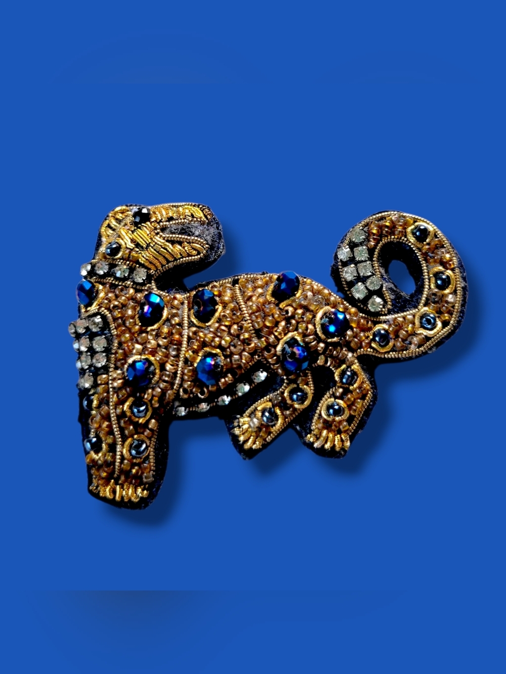 Chico's | GUC Embellished Multicolor Beaded Leopard Brooch
